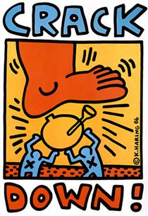 Crack Down - Keith Haring