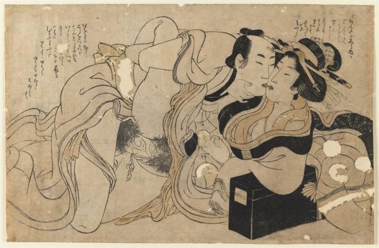 Amorous Couple, 1797 - 1803 - 喜多川歌麿