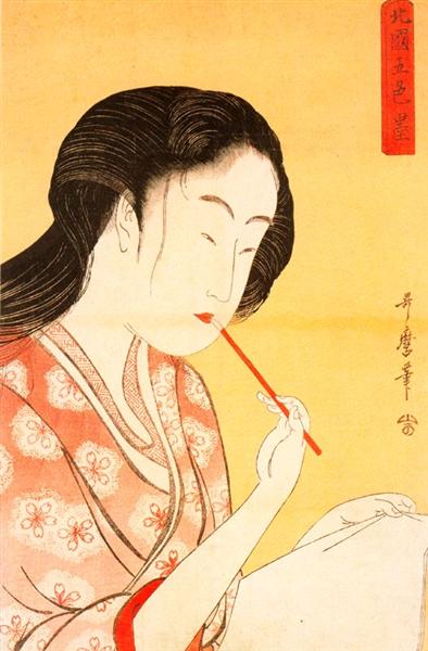Portrait of a Woman - Китагава Утамаро
