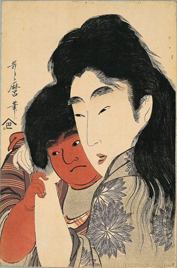 Yama uba and Kintaro - Utamaro