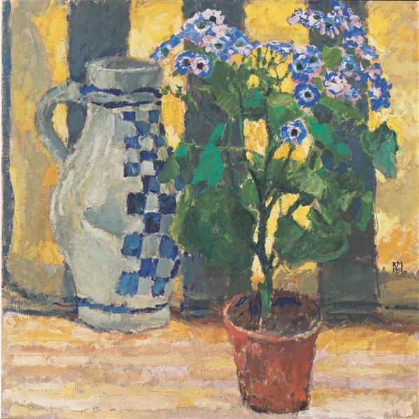 Flower pot and ceramic jug, 1912 - Коломан Мозер