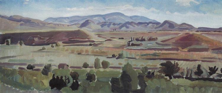 View of Sudak, c.1935 - Constantin Bogaïevski