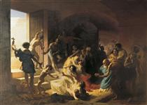 Christian martyrs in the Colosseum - Konstantin Dmitrijewitsch Flawizki