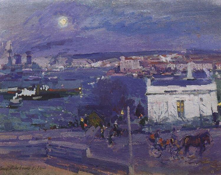 Harbour at Sevastopol, 1916 - Konstantín Korovin