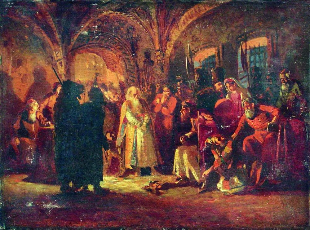 Boris Morozov and Ivan the Terrible - Konstantin Makovsky - WikiArt.org ...