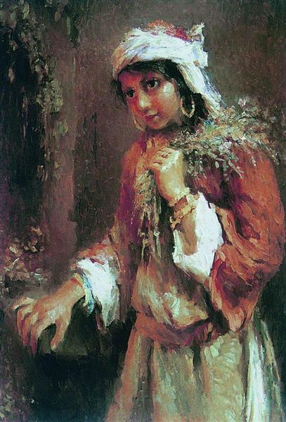 Gipsy, c.1880 - Konstantin Makovsky