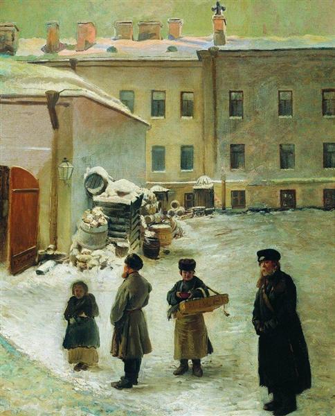 Petersburg Patio, c.1850 - Konstantin Makovsky