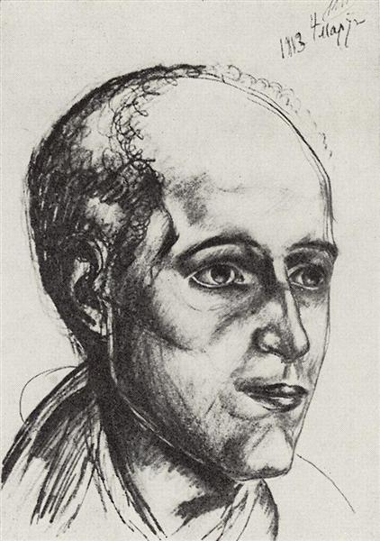 Портрет поэта, 1913 - Кузьма Петров-Водкин