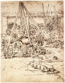 Cannon foundry - Leonardo da Vinci