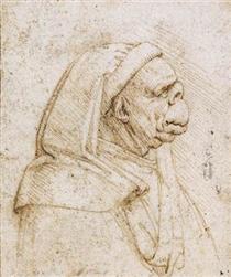 Caricature - Léonard de Vinci