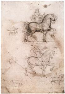 Equestrian monument - Леонардо да Винчи