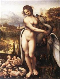 Leda and the Swan - Léonard de Vinci