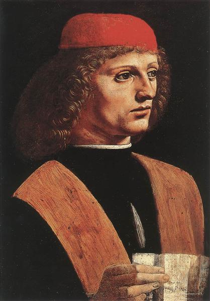 Портрет музыканта, c.1483 - 1487 - Леонардо да Винчи