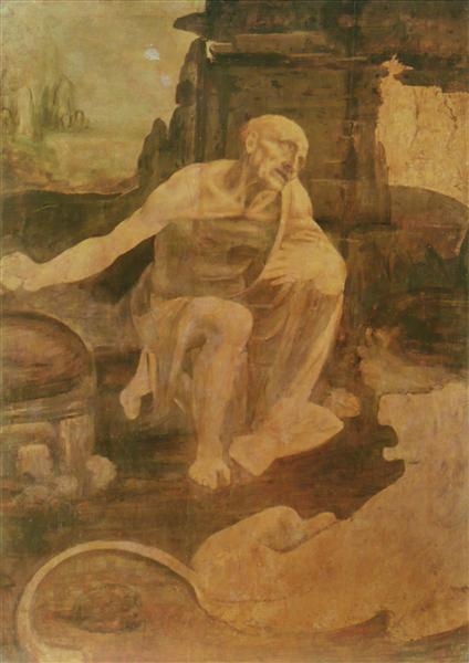 Der heilige Hieronymus, c.1480 - Leonardo da Vinci