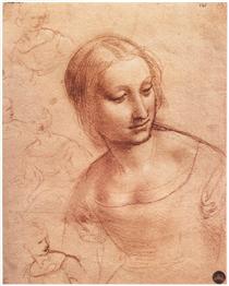 Study for Madonna with the Yarnwinder - Leonardo da Vinci