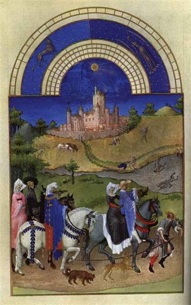 Calendar: August (Hawking), 1416 - Limbourg brothers