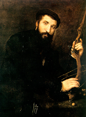 Portrait of Crossbowman, 1551 - 1552 - 羅倫佐·洛托