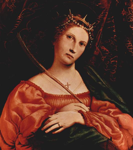 St. Catherine of Alexandria, 1522 - Лоренцо Лотто