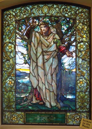 Sermon on the Mount (stained-glass window in the Arlington Street Church, Boston) - Louis Comfort Tiffany