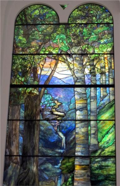 Tree Of Life By Window Louis Comfort Tiffany | Poster