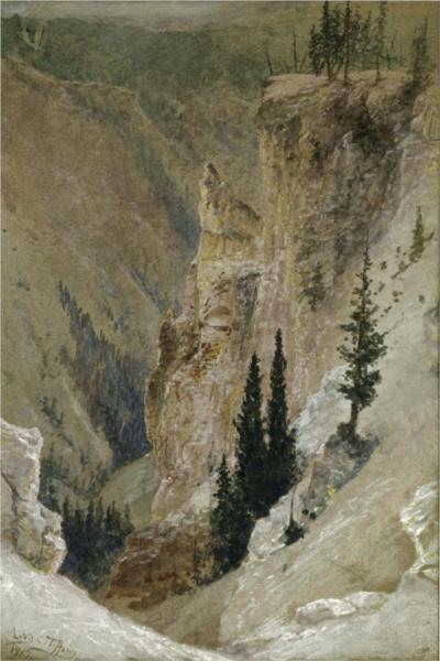Yellowstone Canyon, 1917 - Луис Комфорт Тиффани