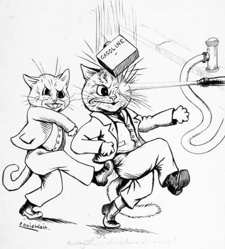 EVERYTHING HAPPENS AT ONCE! - Louis Wain