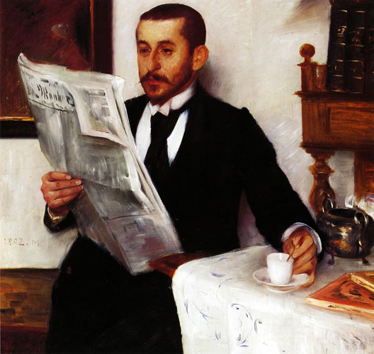 Portrait of the Painter Benno Becker, 1892 - Lovis Corinth
