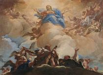 The Asumption of the Virgin - Luca Giordano