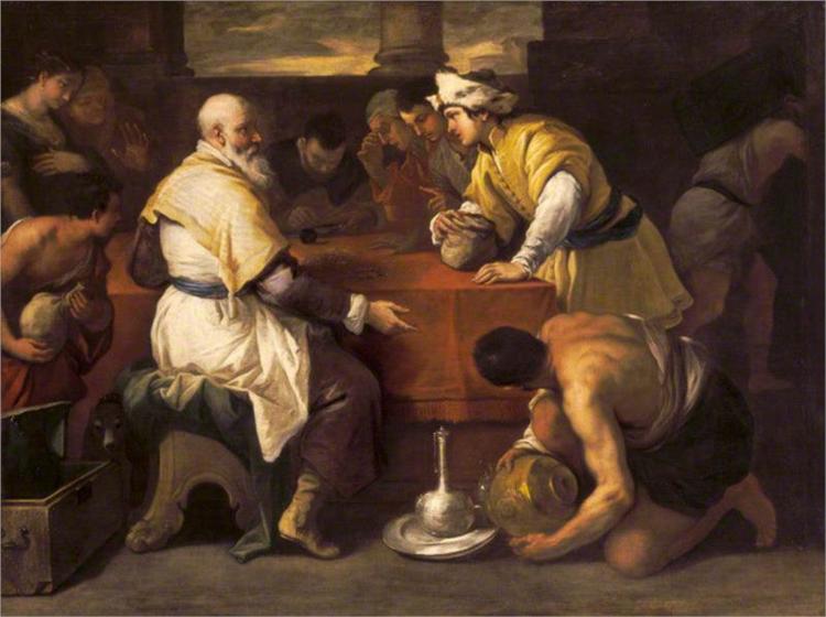 The Parable of the Prodigal Son. Receiving His Portion, 1685 - Luca Giordano