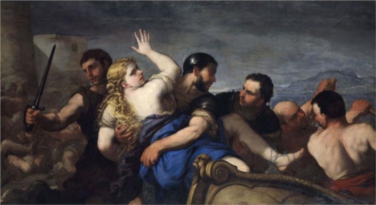 The Rape of Helen, 1683 - Luca Giordano