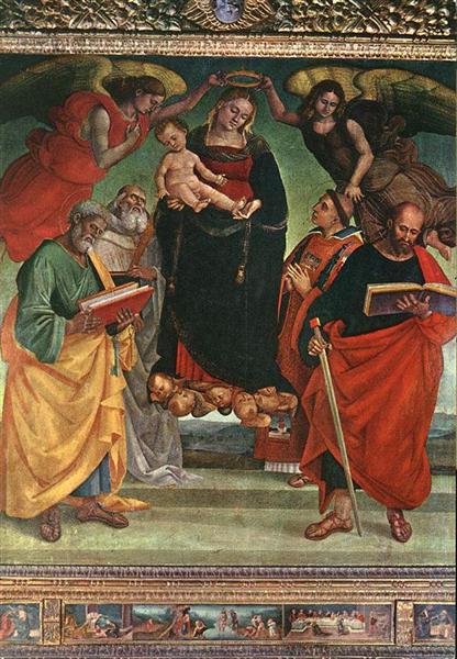 Madonna and Child with Saints, c.1500 - Лука Синьорелли