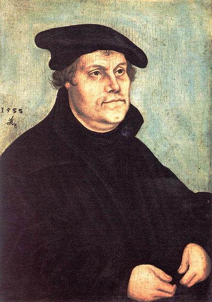 Portrait of Martin Luther, 1543 - 老盧卡斯·克拉納赫