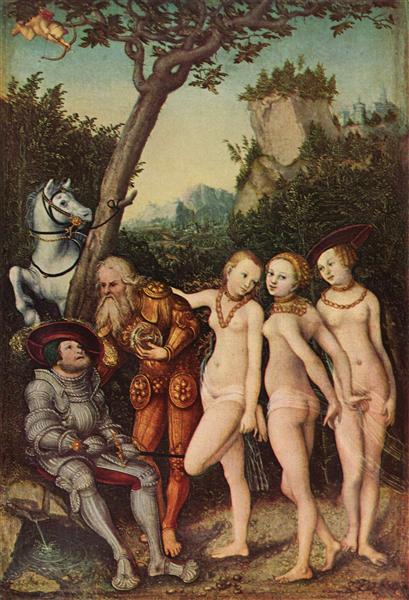 The Judgment of Paris, c.1530 - Лукас Кранах Старший