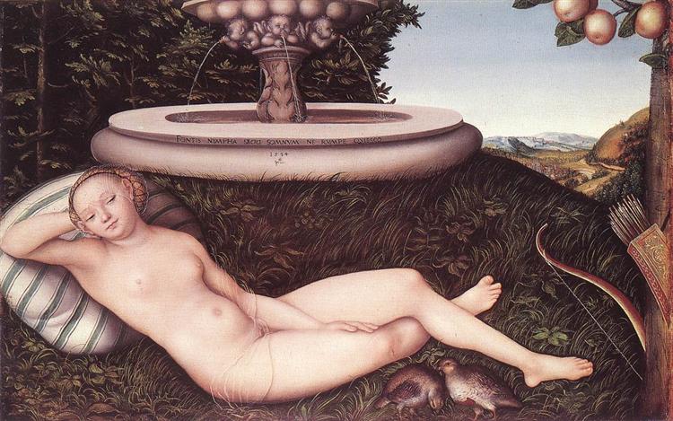 The Nymph of the Fountain, 1534 - Lucas Cranach el Viejo