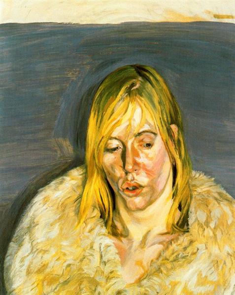 Girl in a Fur Coat, 1967 - 盧西安‧佛洛伊德
