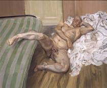 Man with Leg Up - Lucian Freud