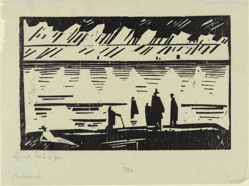 Rainy Day on the Beach (Regentag am Strande), 1918 - Lyonel Feininger