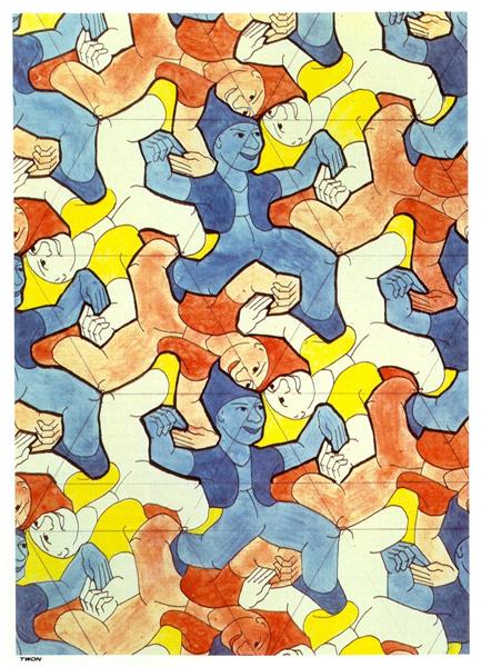 Dwarves, 1938 - M. C. Escher