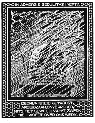 Emblemata - Beehive, 1931 - M.C. Escher