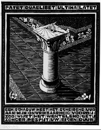 Emblemata - Sundial, 1931 - Мауріц Корнеліс Ешер