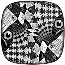 Fishes and Scales - M.C. Escher