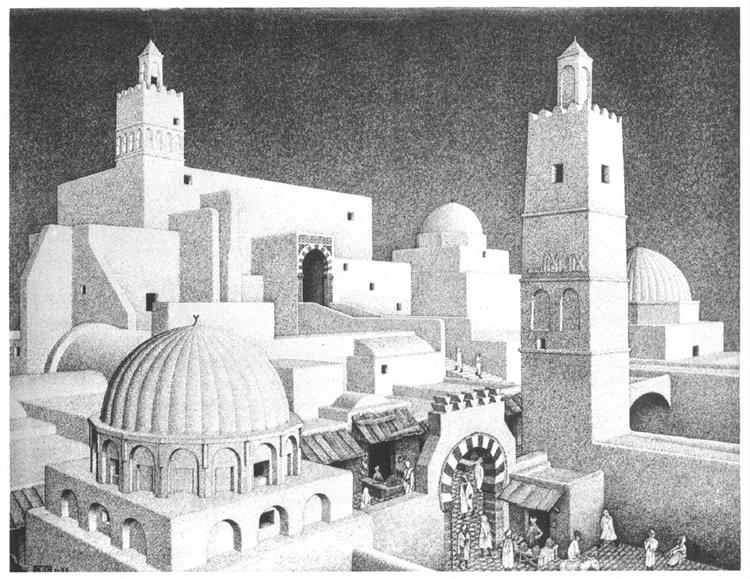 Kairouan Tunisia, 1928 - M.C. Escher
