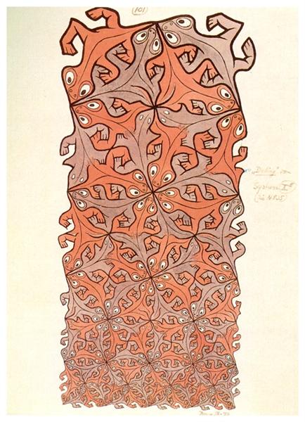 Lizards, 1956 - M.C. Escher