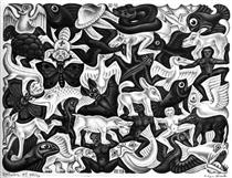 Mosaic I - M.C. Escher