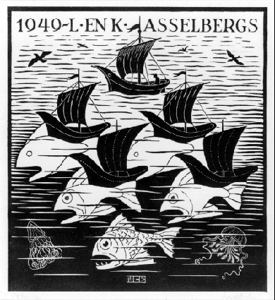 New Year's Greeting Card, 1949 - Maurits Cornelis Escher