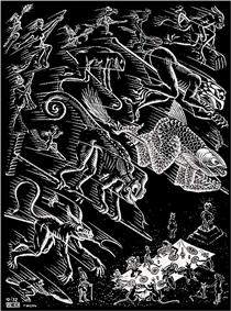 Scholastica Illustration - M.C. Escher