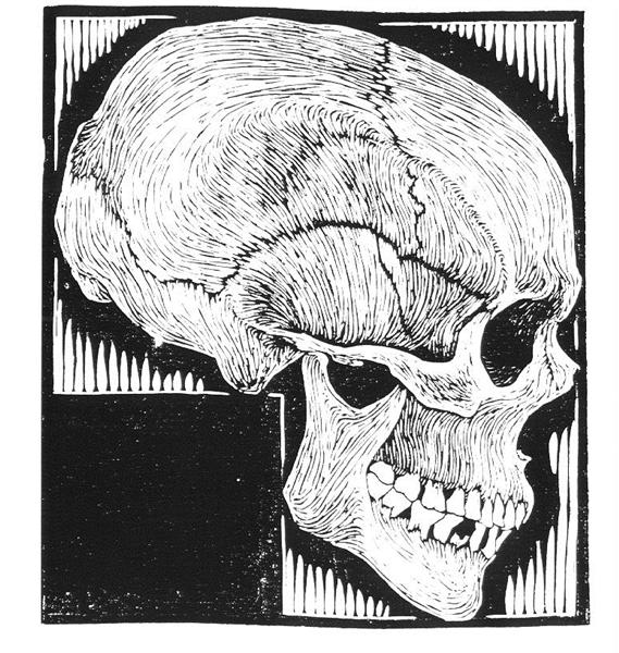 Skull, 1919 - M. C. Escher