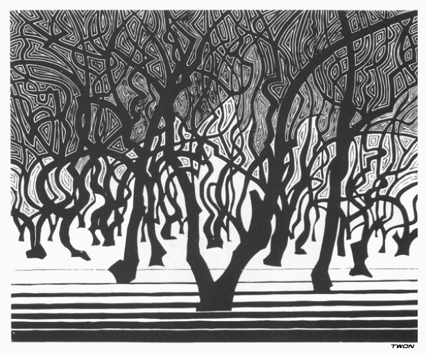 Woods near Menton, 1962 - M. C. Escher
