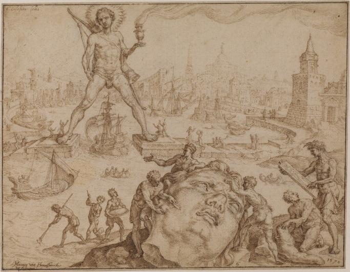 Colossus of Rhodes, 1570 - Martin van Heemskerck