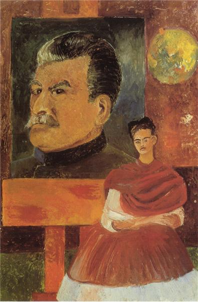 Self Portrait with Stalin, 1954 - Frida Kahlo